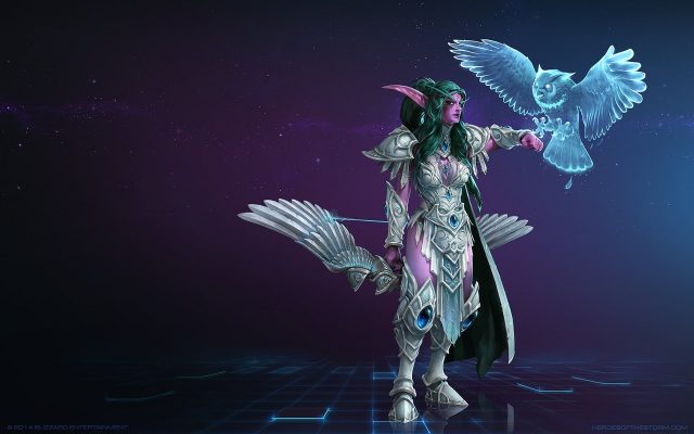「Heroes of the Storm」ヒーローのティランダ "High Priestess of Elune Skin"